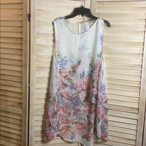 Sleeveless sheer blouse